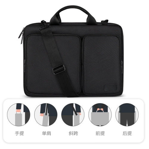 配件收納包電腦包單肩斜背差包適用於MacBook華爲小米輕量