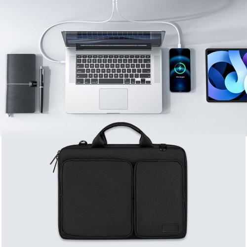 配件收納包電腦包單肩斜背差包適用於MacBook華爲小米輕量