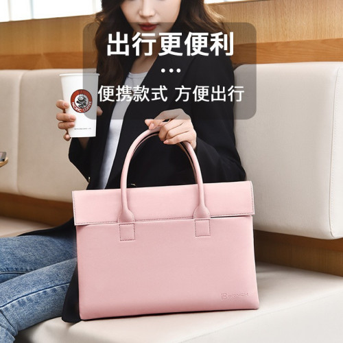 筆記型電腦包15.6/16寸手提女生高顔值女士14寸蘋果mac時尚電腦袋