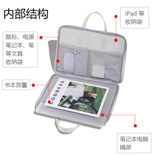 帕恰狗手提電腦包14寸女卡通保護套蘋果air13.3寸華爲15.6/16