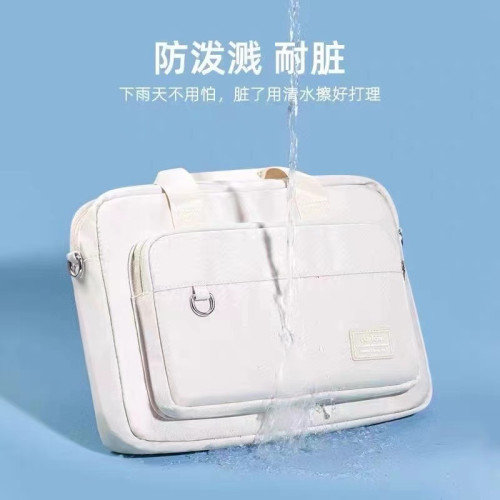電腦包女士2023新款筆電手提內膽通勤男公文包單肩聯想遊戯本