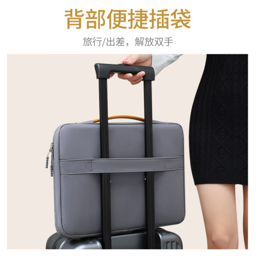 集採手提筆記型電腦包女士新款14寸16寸電腦內膽包高級感簡約辦公