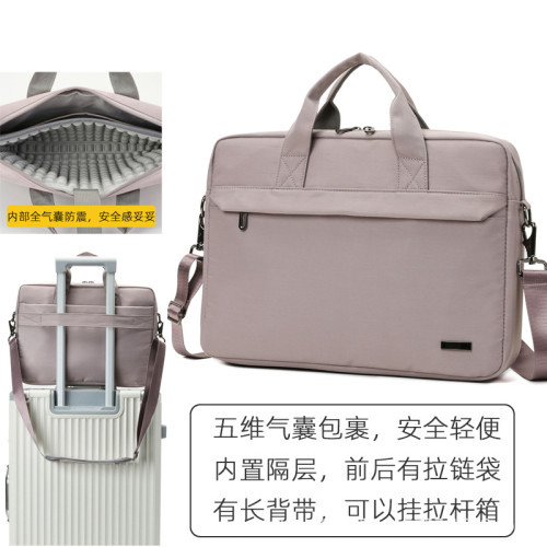 手提電腦包新款氣囊防震加厚16寸筆電包14寸單肩包五維氣墊加厚