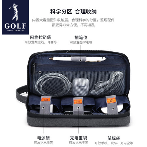 GOLF電腦包男士15.6英寸筆電手提單肩後背包輕便防震保護套內膽包
