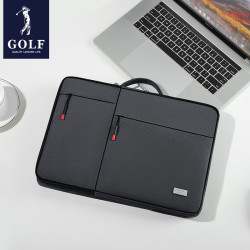 GOLF電腦包男士14英寸筆電手提單肩後背包輕便防震保護套內膽包