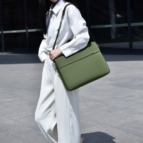 18寸氣囊防摔手提電腦包男大容量遊戯筆電包單肩斜後後背包