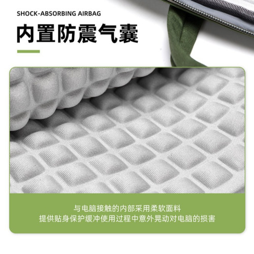 18寸氣囊防摔手提電腦包男大容量遊戯筆電包單肩斜後後背包