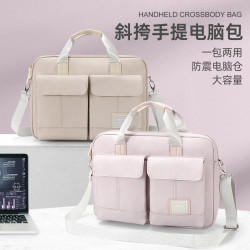 手提斜背雙用電腦包15.6寸筆記型電腦包內膽包14寸防水牛津布筆記