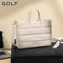 GOLF電腦包女士大容量單肩包15寸筆電休閒百搭包手提包通勤包