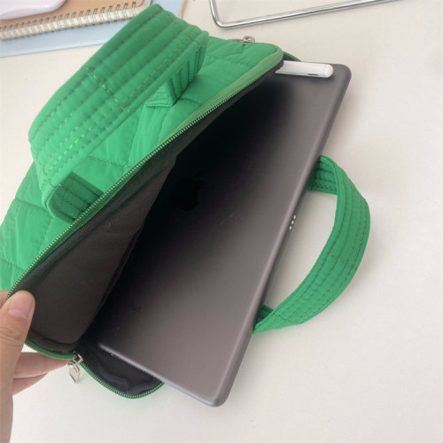 手提電腦包14寸筆記型電腦收納包ipad平板保護包洋氣格紋內膽包