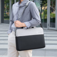 新款商務休閒時尚單肩手提電腦包大容量15.6寸筆記型電腦包