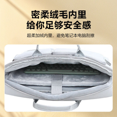 手提電腦包17寸遊戯本斜後背包雙隔層大容量可放鍵盤16寸單肩包