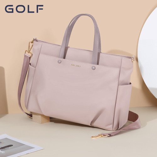 GOLF手提電腦包女時尚大容量14/15.6英寸電腦包防潑水帆布包