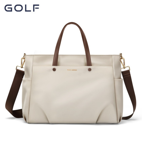GOLF手提電腦包女時尚大容量14/15.6英寸電腦包防潑水帆布包