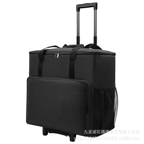 桌上型電腦包主機包帶輪防水耐磨可裝主機加顯示器機箱收納包拉桿包