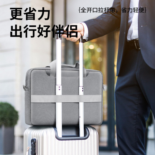 BUBM加厚防水耐磨商務筆記型電腦包加絨防震高級感手提電腦包