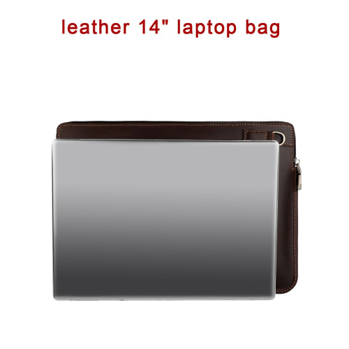 適用於macbookpro14蘋果華爲MACHD-WFE9Q電腦包皮套男手拿包真皮