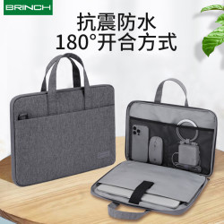 筆記型電腦手提包高級出差電腦內膽包14-17.3寸大容筆電手提包