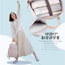筆電雙肩電腦包14寸女簡約適用小新15.6內膽包13.3平板後背包
