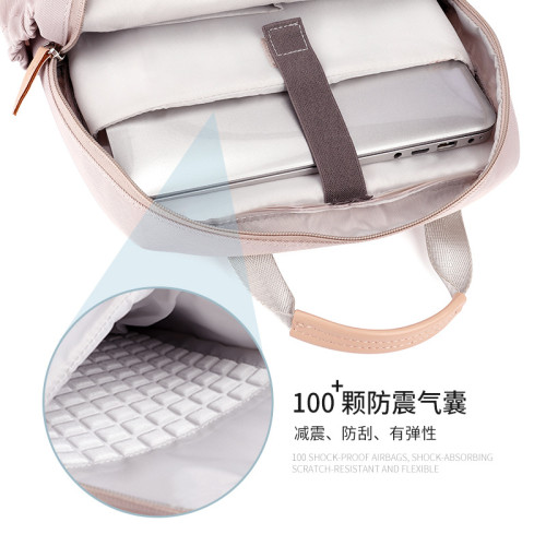 筆電雙肩電腦包14寸女簡約適用小新15.6內膽包13.3平板後背包