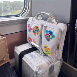 電腦包手提高級感16寸小衆設計怪物貼布電腦包斜背女防摔震大容量