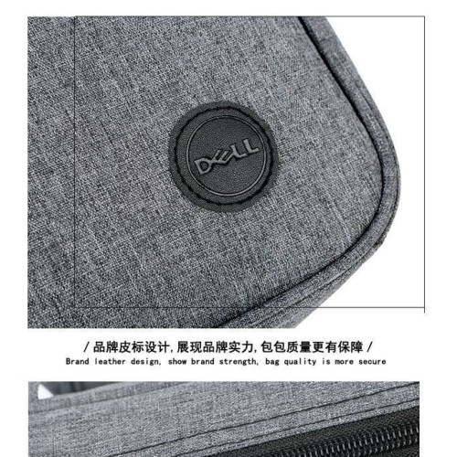 雅彩戴爾灰色筆記型電腦包 15/15.6寸防震手提/單肩後背包