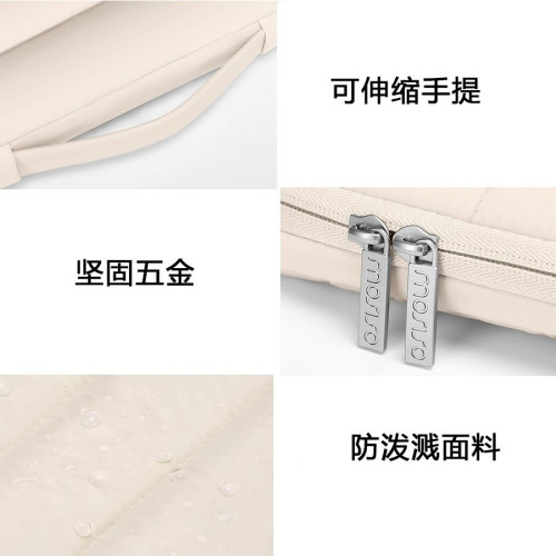 新款澗棉羽絨收縮手提包筆記型電腦包多收納行李拉桿帶加工