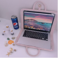 電腦保護套電腦包電腦保護殼筆記型電腦手提包粉色少女