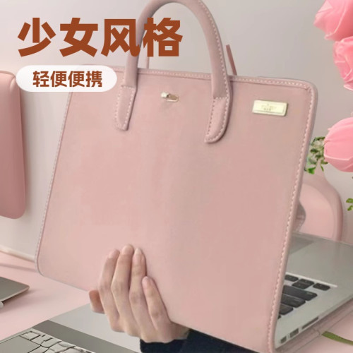 電腦保護套電腦包電腦保護殼筆記型電腦手提包粉色少女