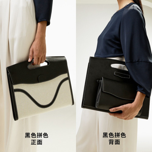 新款高級信封包13/14寸筆記型電腦包女通用手提包通勤斜背公文包