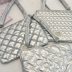 5341 ins愛心蝴蝶結平板電腦內膽包收納包13寸15寸單肩電腦保護套