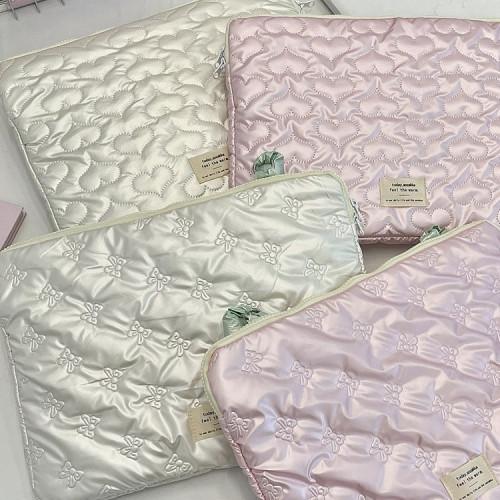 5341 ins愛心蝴蝶結平板電腦內膽包收納包13寸15寸單肩電腦保護套 5341 ins愛心蝴蝶結平板電腦內膽包收納包13寸15寸單肩電腦保護套