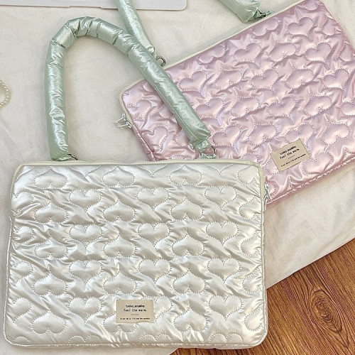 5341 ins愛心蝴蝶結平板電腦內膽包收納包13寸15寸單肩電腦保護套 5341 ins愛心蝴蝶結平板電腦內膽包收納包13寸15寸單肩電腦保護套