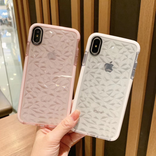 適用蘋果11鑽石紋手機殼16Pro矽膠套軟iPhone12防摔13潮牌菱形PRO