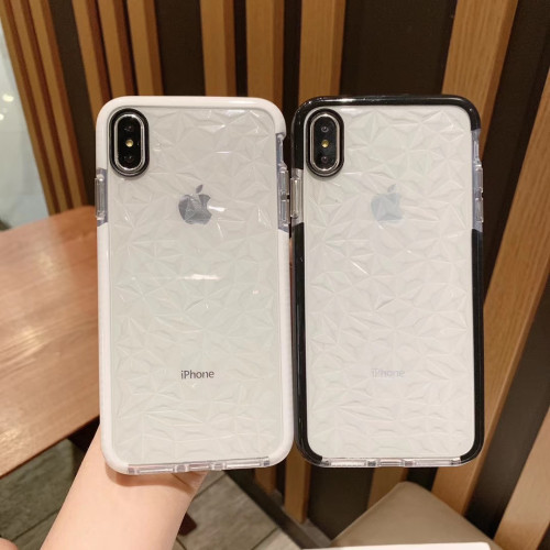 適用蘋果11鑽石紋手機殼16Pro矽膠套軟iPhone12防摔13潮牌菱形PRO