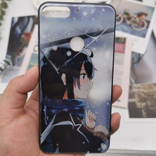 新適用於iphone12手機殼小米12c玻璃黑色軟蘋果14紅米k60