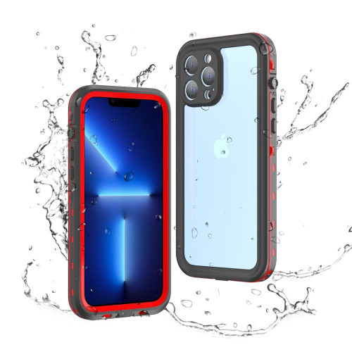 紅辣椒適用蘋果16防水手機殼iPhone15ProMax戶外14保護13潛水套12