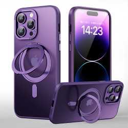 旋轉支點殼適用iPhone17手機殼膚感磨砂金屬鏡頭蘋果16磁吸保護套