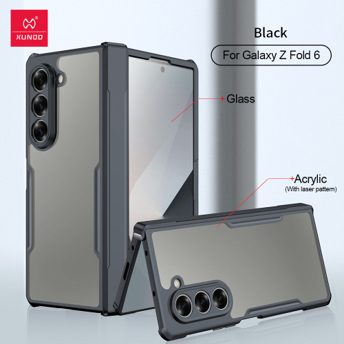 訊迪z fold7防摔手機殼適用三星galaxy 6透明玻璃fold5折曡後殼4