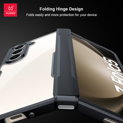 訊迪z fold7防摔手機殼適用三星galaxy 6透明玻璃fold5折曡後殼4