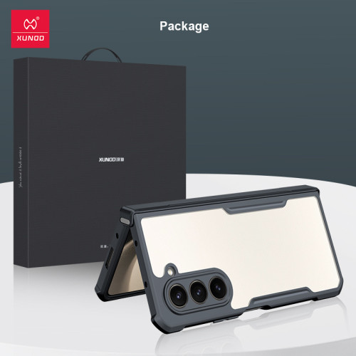 訊迪z fold7防摔手機殼適用三星galaxy 6透明玻璃fold5折曡後殼4