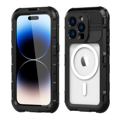 防水手機套金屬防水殼適用於蘋果 iPhone 14 Pro Max手機潛水保護