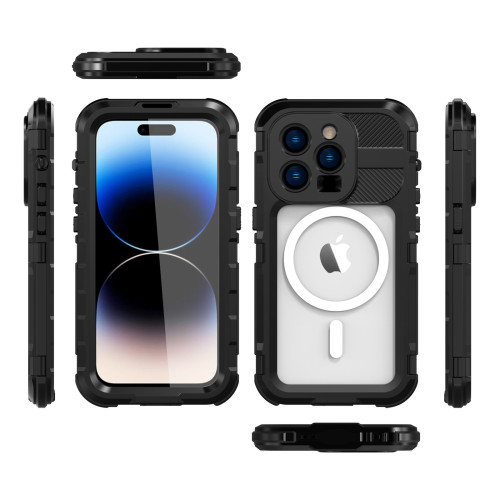 防水手機套金屬防水殼適用於蘋果 iPhone 14 Pro Max手機潛水保護