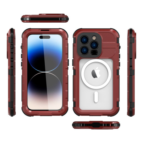 防水手機套金屬防水殼適用於蘋果 iPhone 14 Pro Max手機潛水保護