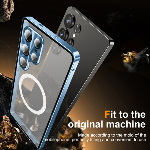 三星S26Ultra手機殼磁吸金屬攝影機全包S25u防摔S24U防指紋磨砂硬