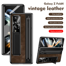 適用三星zfold5手機殼FOLD4折曡官方筆槽殼膜一體全包防摔保護殼