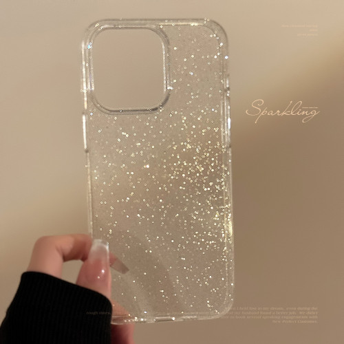 透明細閃16promax蘋果手機殼16適用iphone15軟殼11高級奢華12/14