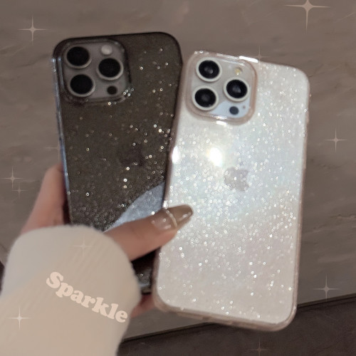 透明細閃16promax蘋果手機殼16適用iphone15軟殼11高級奢華12/14