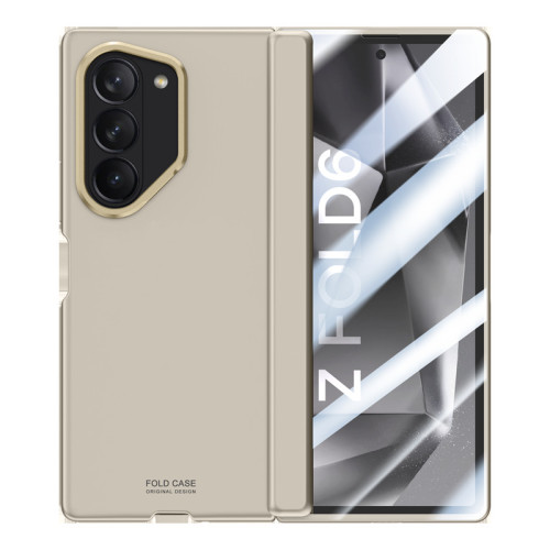 新適用三星FOLD6膚感鏈條保護套Zfold6鏡頭支架中軸防摔全包殼膜