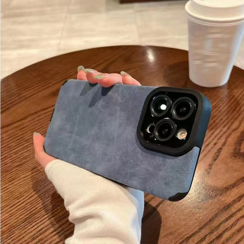 韓風繙毛皮iPhone16 promax蘋果16 12 14手機殼11防摔xsmax簡約風